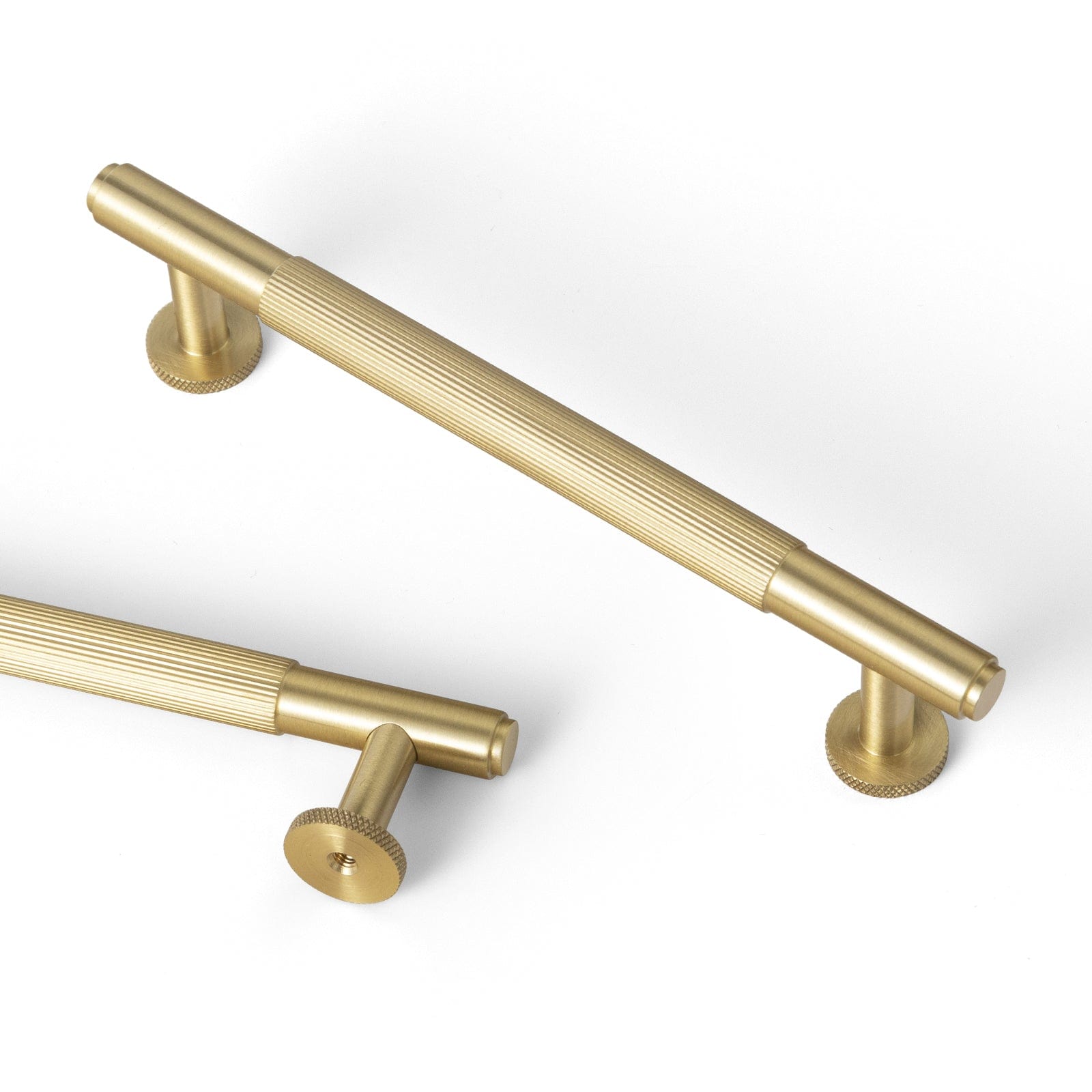 Solid Brass Cabinet Handle Drawer Pulls Brushed Brass Bar Pull Kitchen ...